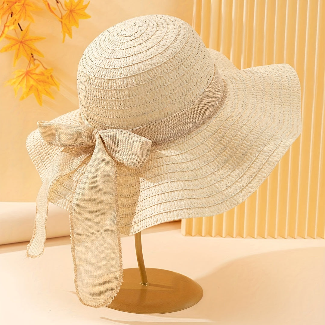 Zia | Women Wavy Brim Straw Hat