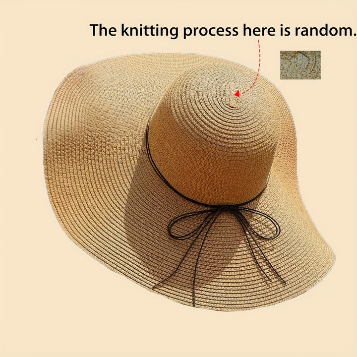 Fia | Women Tie String Straw Sun Hat