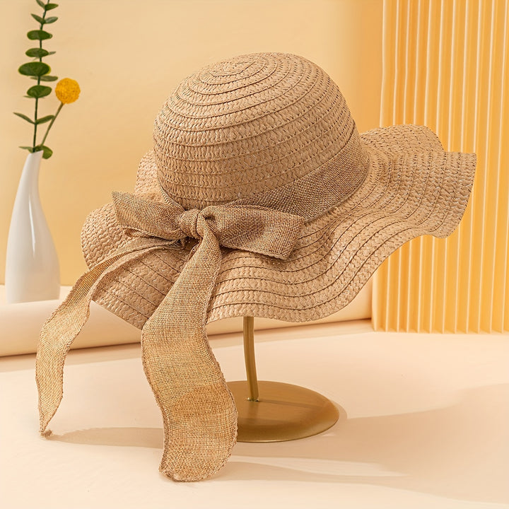 Zia | Women Wavy Brim Straw Hat