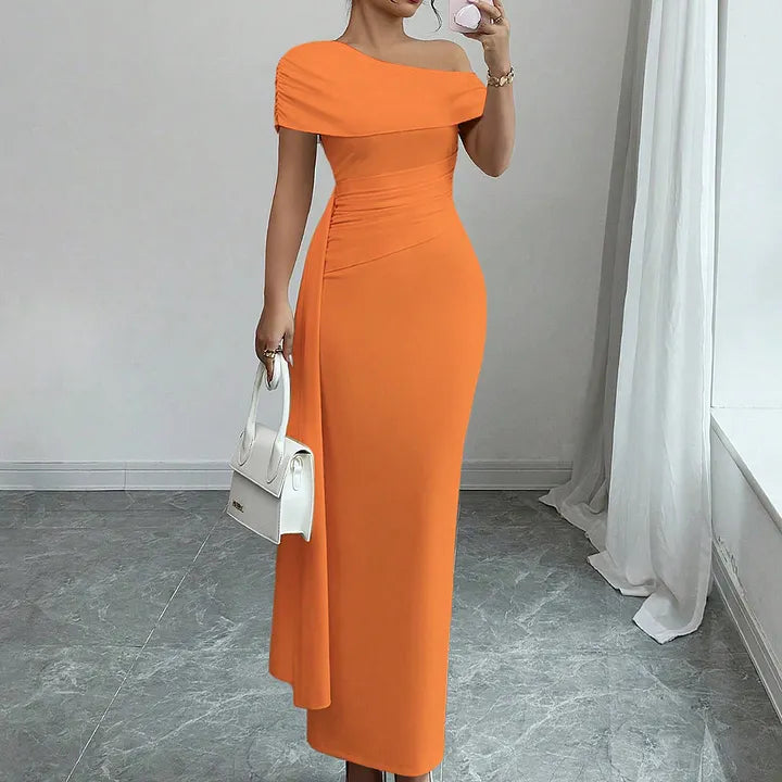 Idonea | Women One Shoulder Autumn Dress