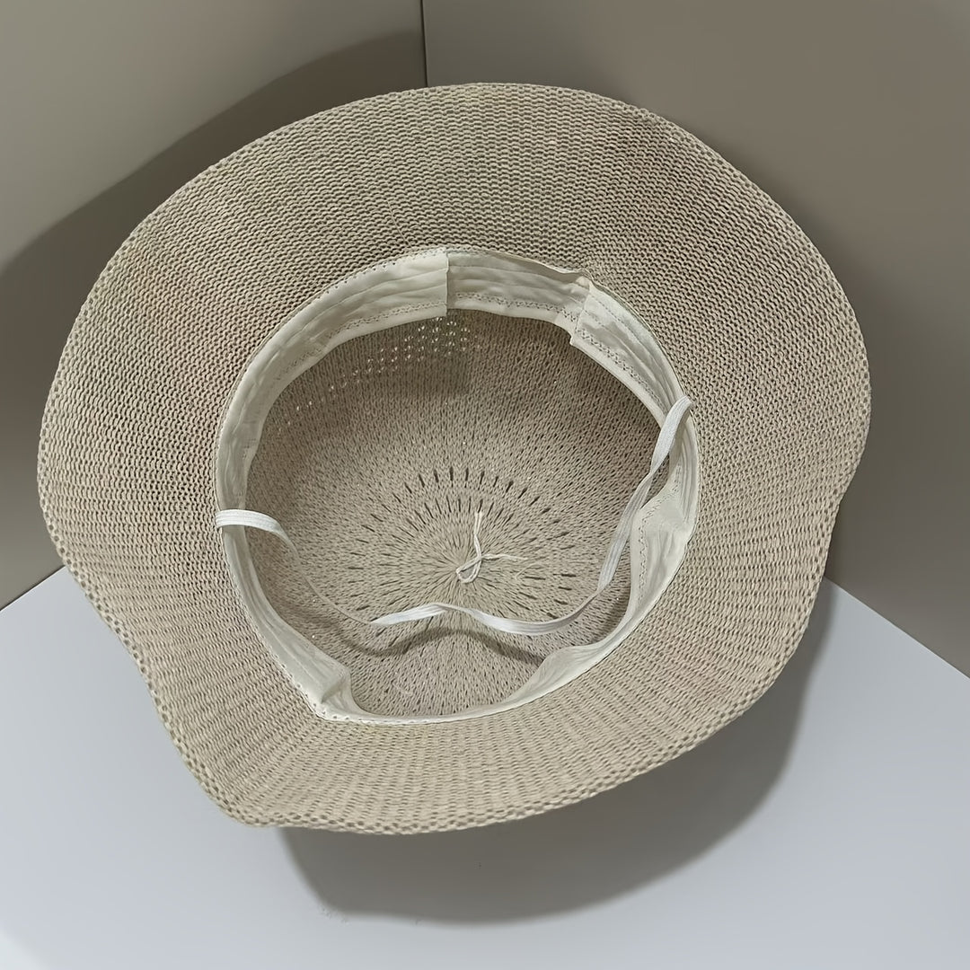 Tove | Women Floral Open Weave Bucket Hat