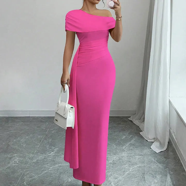 Idonea | Women One Shoulder Autumn Dress