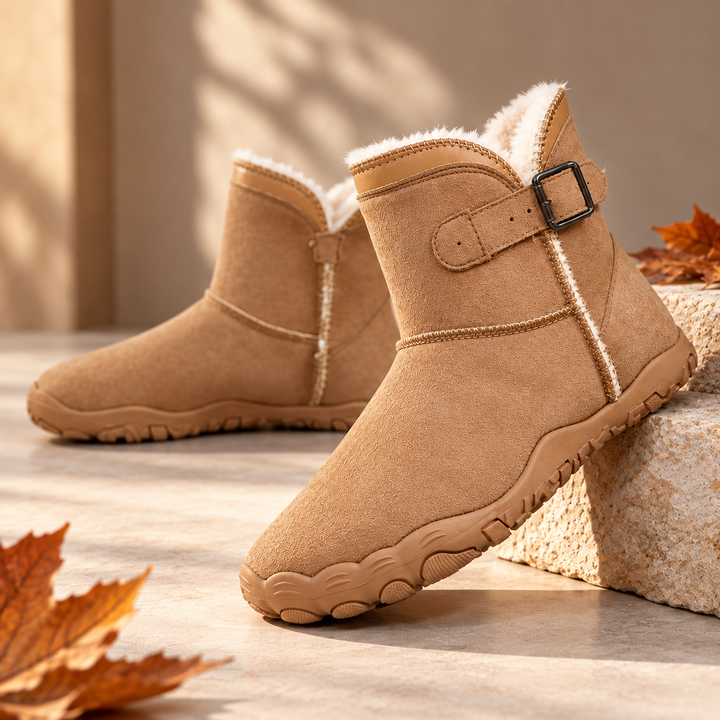Sula | Women Buckle Fleece Winter Boots