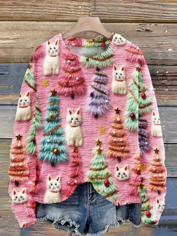 Olwenna | Women Tree Motif Apres Ski Sweater