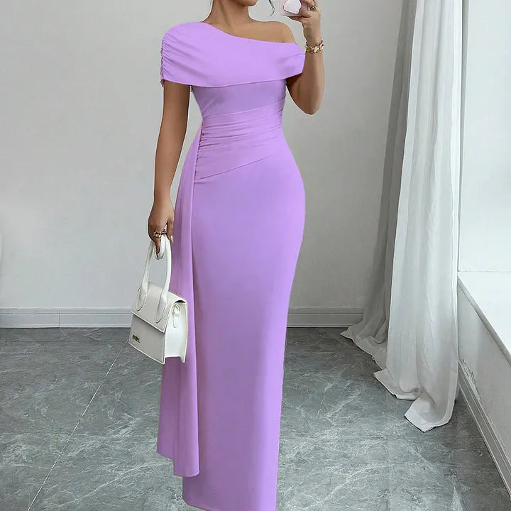 Idonea | Women One Shoulder Autumn Dress
