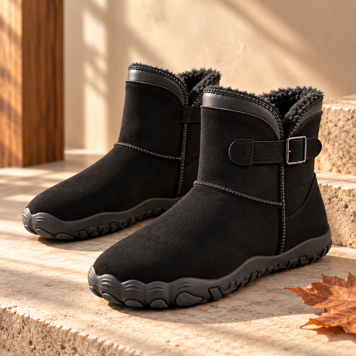 Sula | Women Buckle Fleece Winter Boots