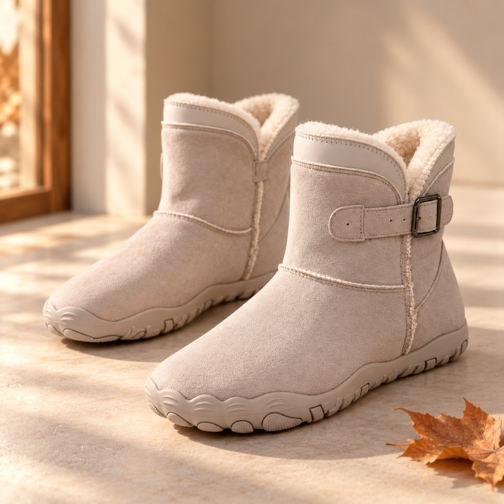 Sula | Women Buckle Fleece Winter Boots