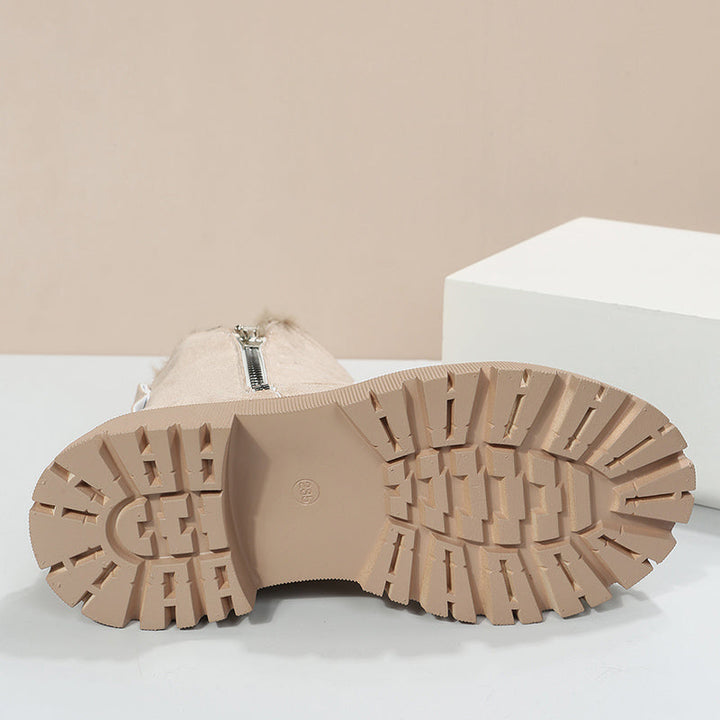 Pearline | Women Shearling Lug Winter Boots
