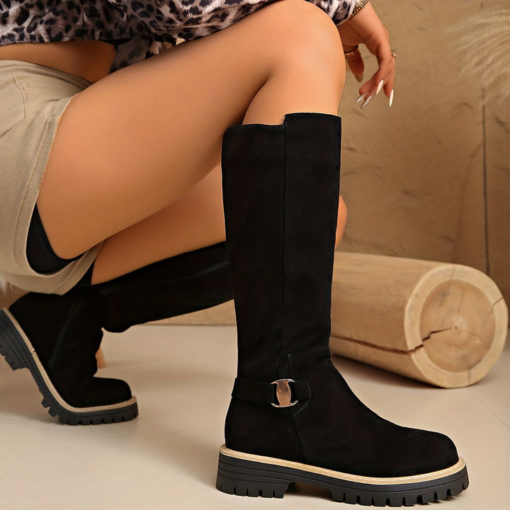 Winola | Women Lug Sole Steel Toe Boots