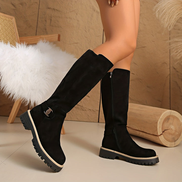 Winola | Women Lug Sole Steel Toe Boots