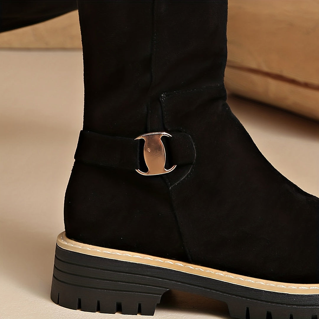 Winola | Women Lug Sole Steel Toe Boots