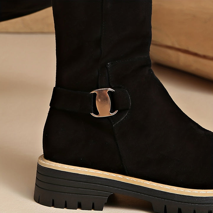 Winola | Women Lug Sole Steel Toe Boots