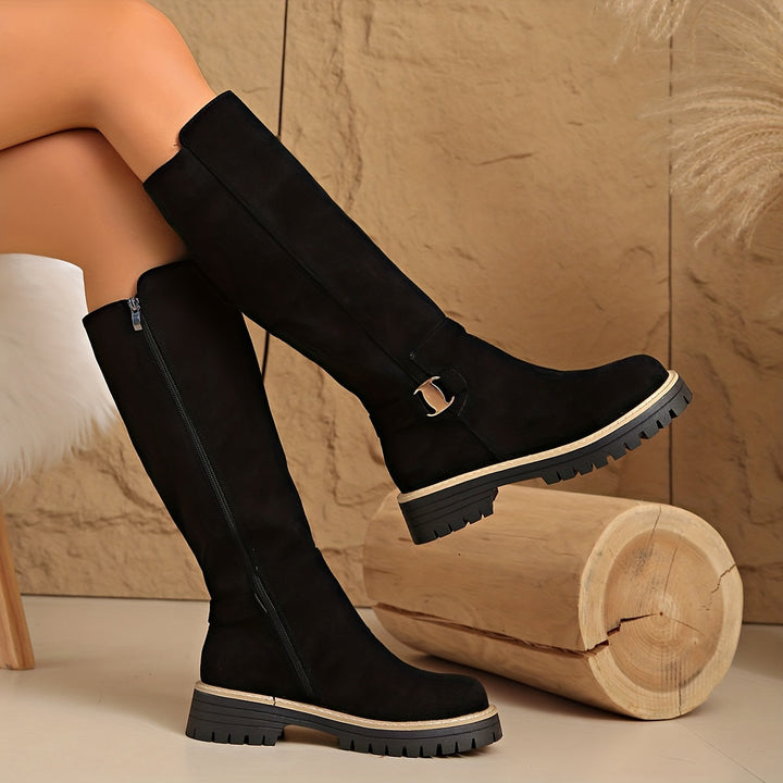 Winola | Women Lug Sole Steel Toe Boots