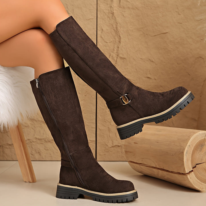 Winola | Women Lug Sole Steel Toe Boots