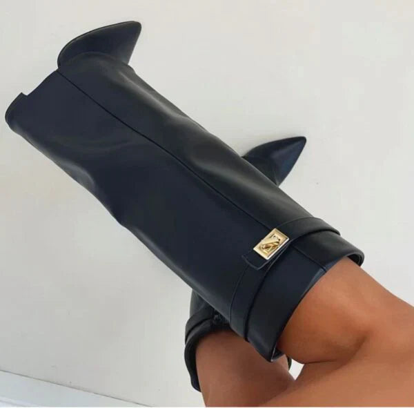 Winsome | Women Pointed Buckle High Boots