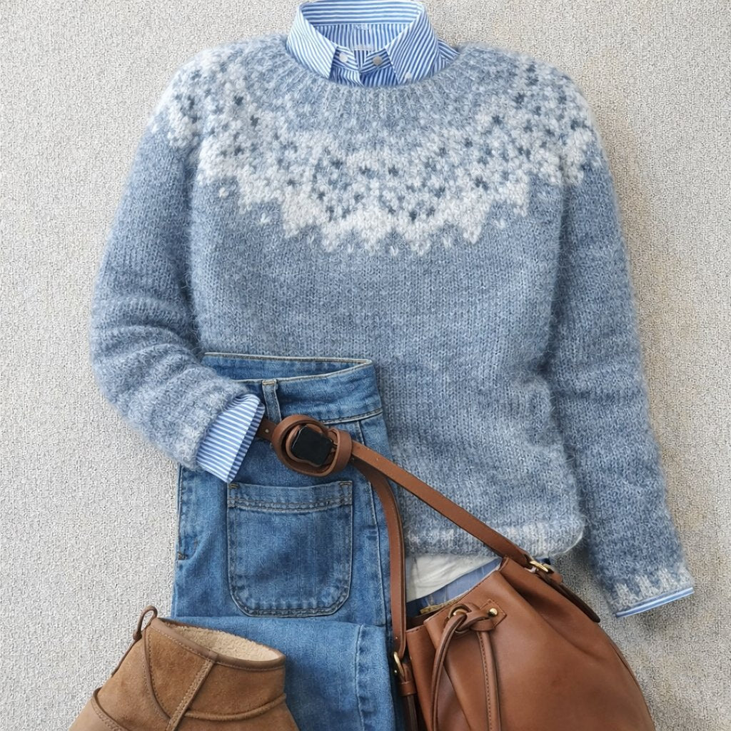 Swanhild | Women Yoke Fair Isle Apres Ski Sweater