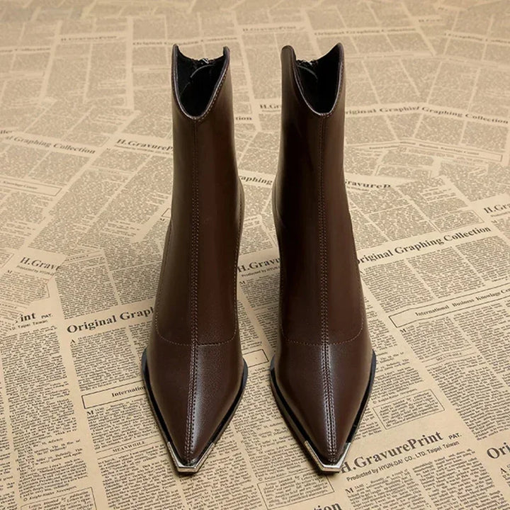 Darla | Women Chrome Tip Winter Boots