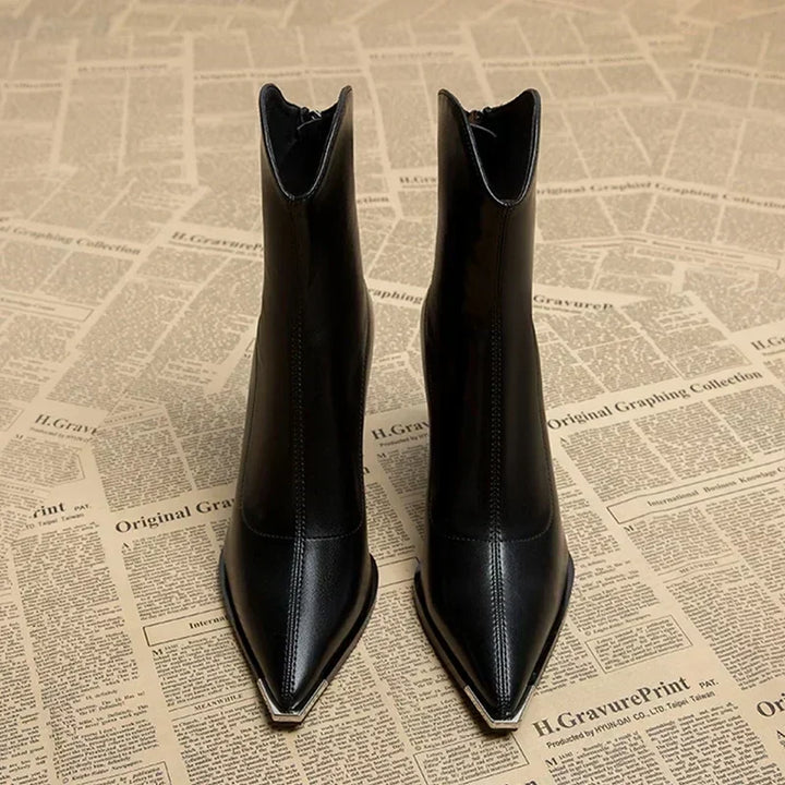 Darla | Women Chrome Tip Winter Boots