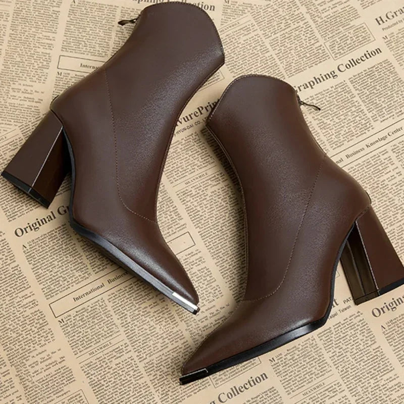 Darla | Women Chrome Tip Winter Boots