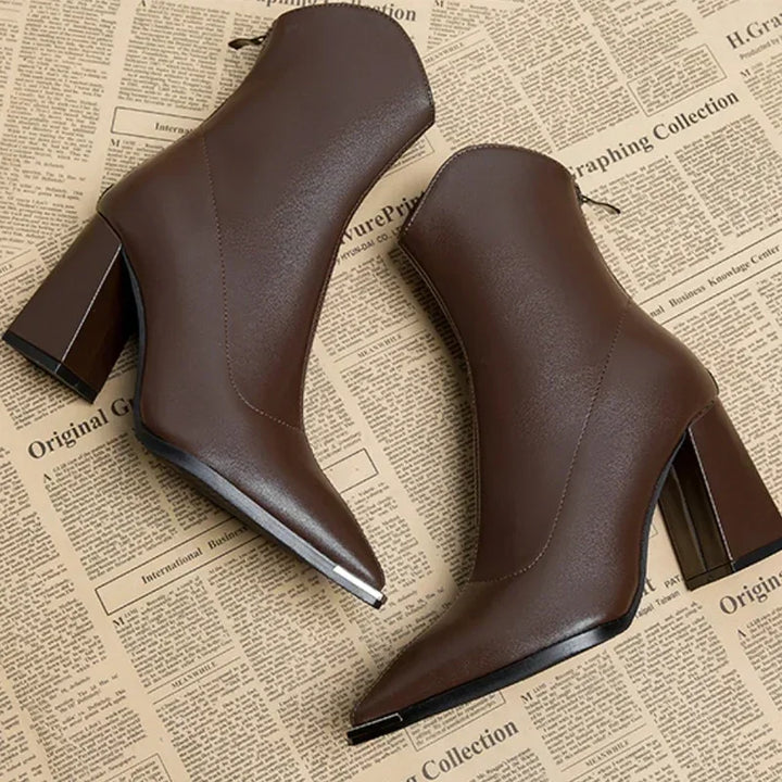 Darla | Women Chrome Tip Winter Boots