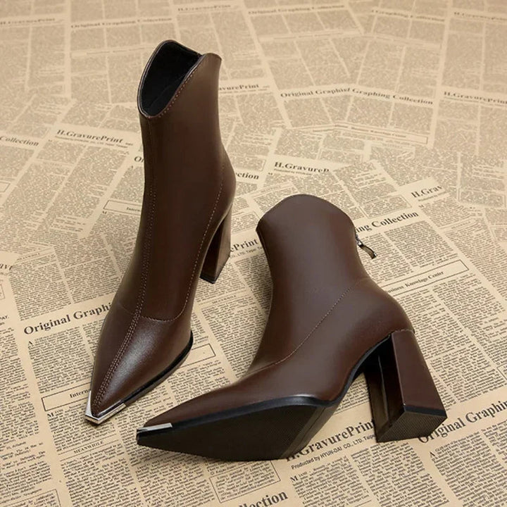 Darla | Women Chrome Tip Winter Boots