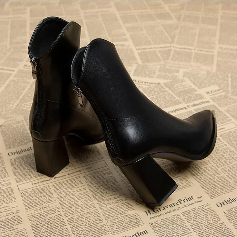 Darla | Women Chrome Tip Winter Boots