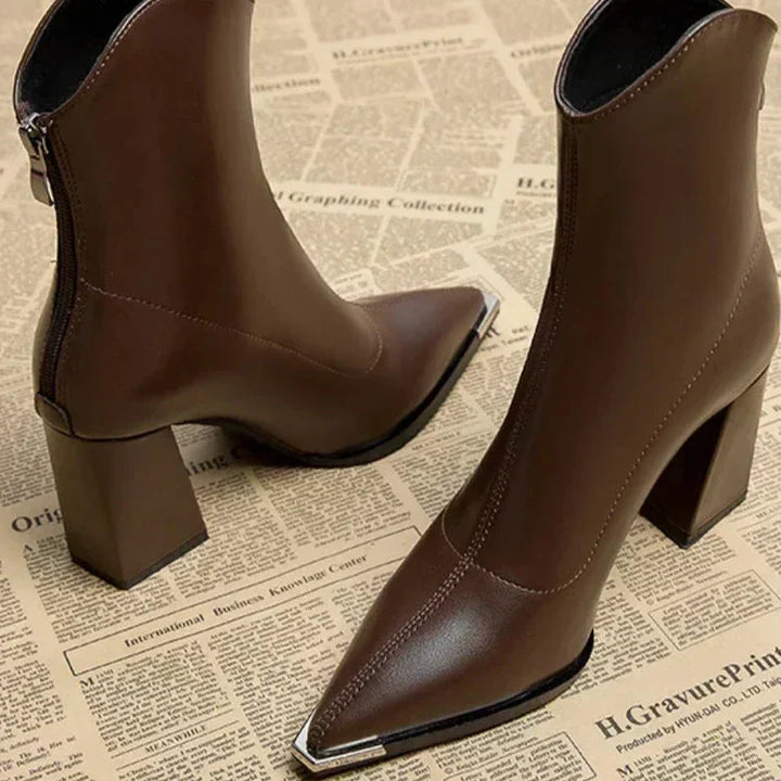 Darla | Women Chrome Tip Winter Boots
