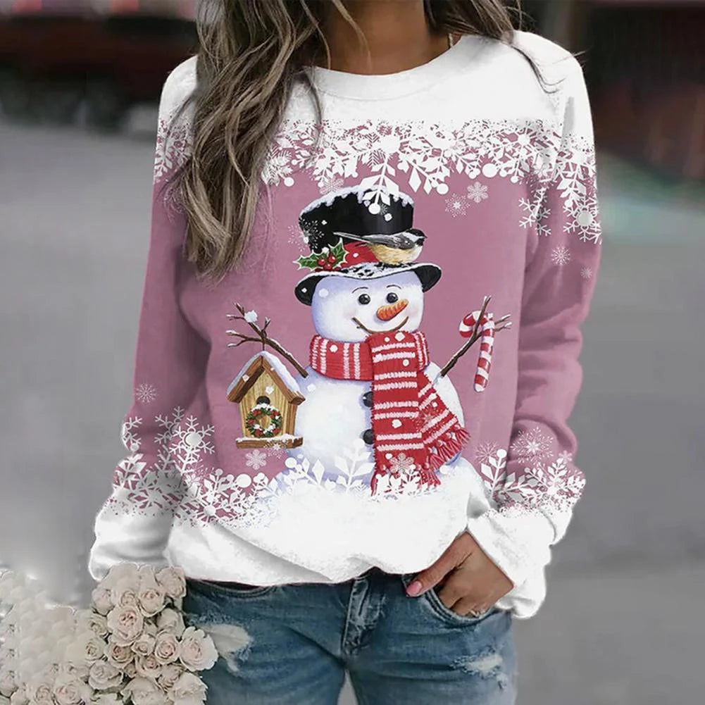 Juetta | Women Snowman Graphic Apres Ski Sweater