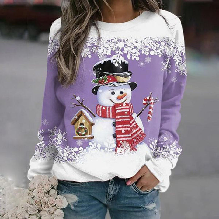 Juetta | Women Snowman Graphic Apres Ski Sweater