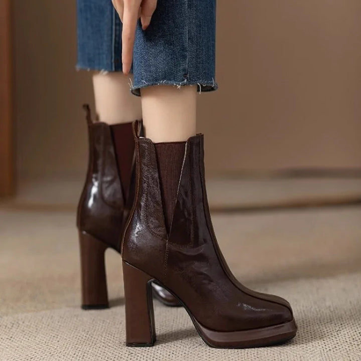 Seburga | Women Block Heel Platform Boots