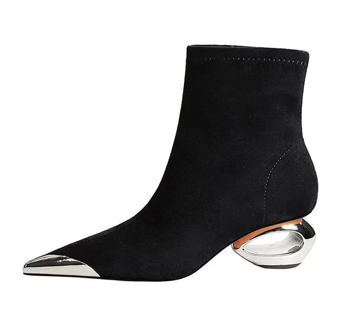 Esta | Women Metal Tip Dress Boots