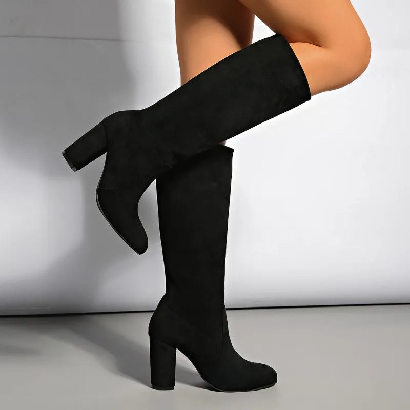 Lissie | Women Suede Heel High Boots