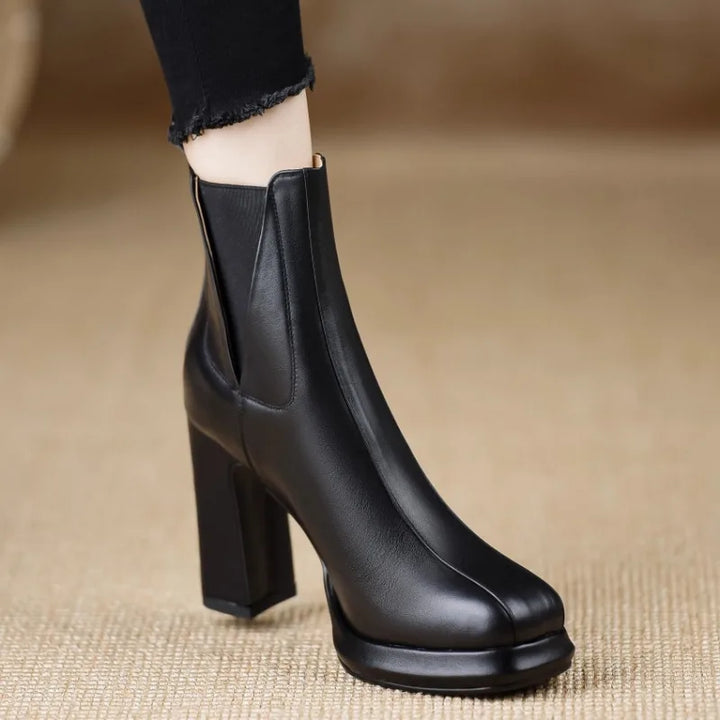 Seburga | Women Block Heel Platform Boots