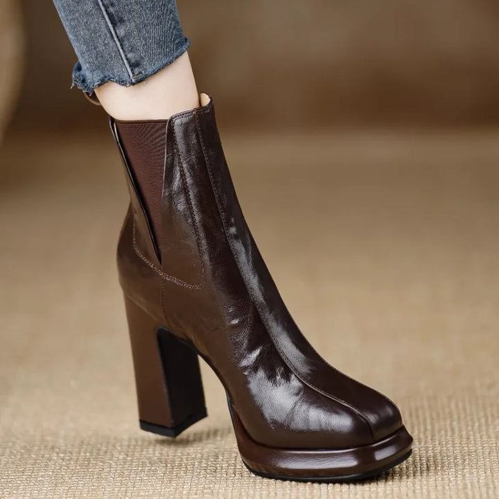Seburga | Women Block Heel Platform Boots