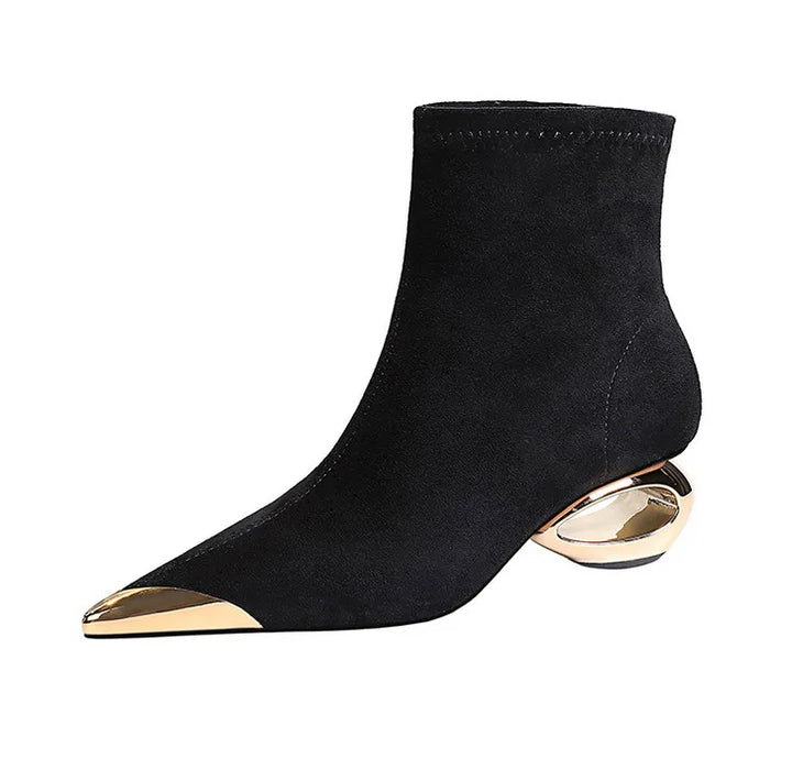 Esta | Women Metal Tip Dress Boots