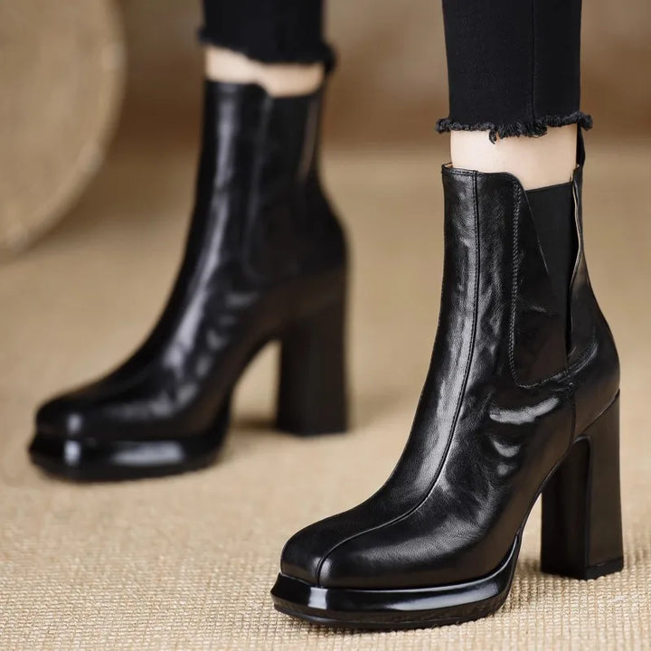 Seburga | Women Block Heel Platform Boots