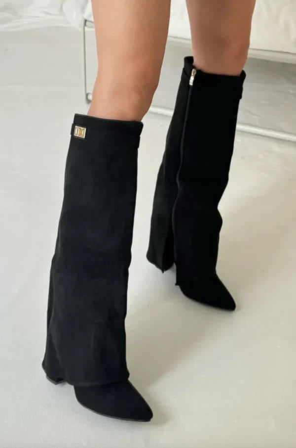 Winsome | Women Pointed Buckle High Boots