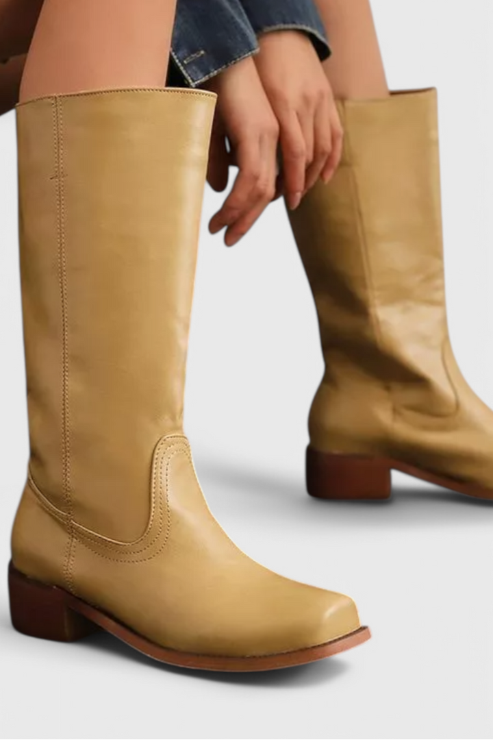 Zella | Women Square Toe Knee High Boots