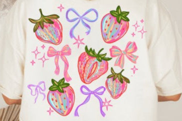 Strawberry Sparkle Crew Neck