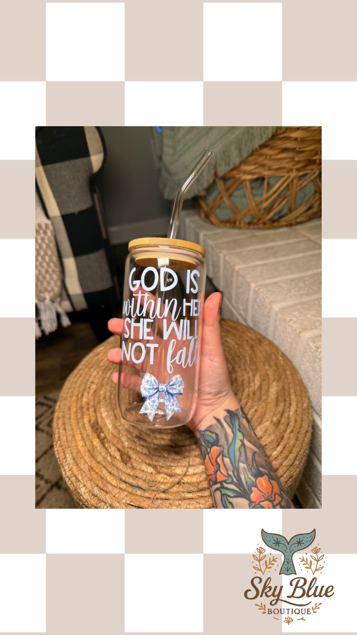 God is Within Her Tumbler 16oz