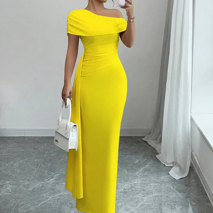 Idonea | Women One Shoulder Autumn Dress