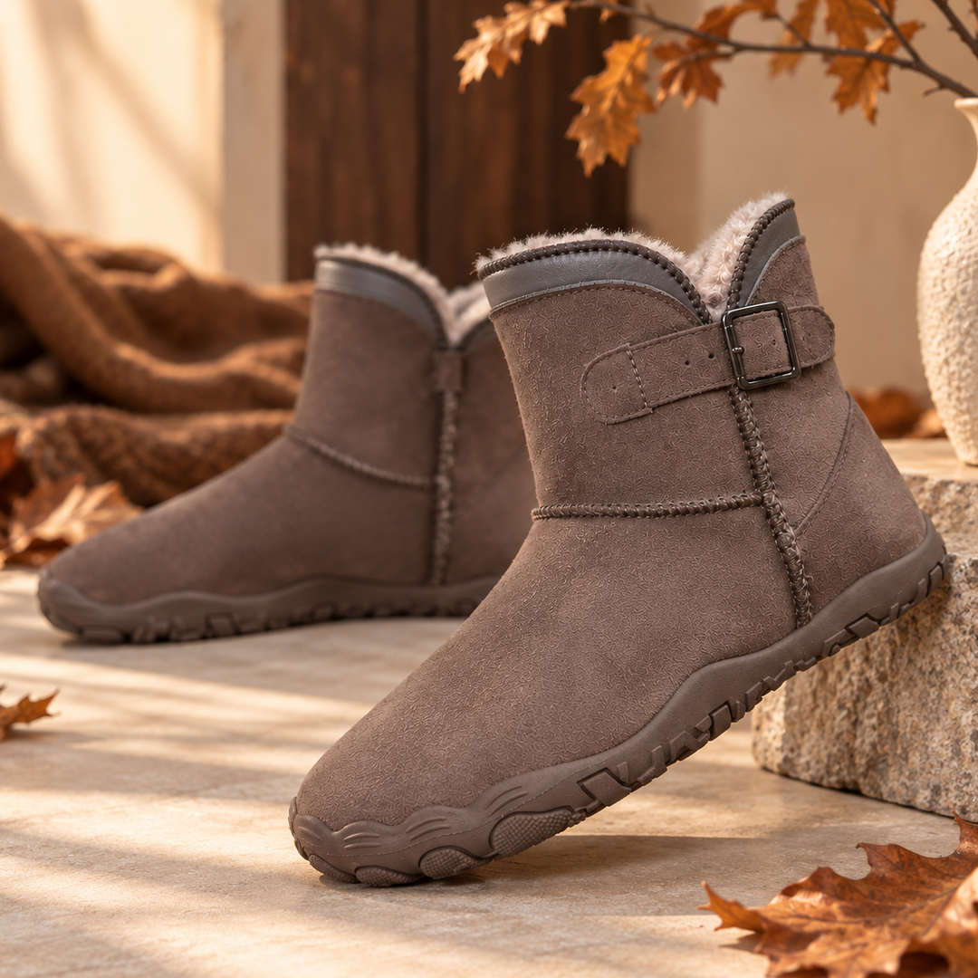Sula | Women Buckle Fleece Winter Boots