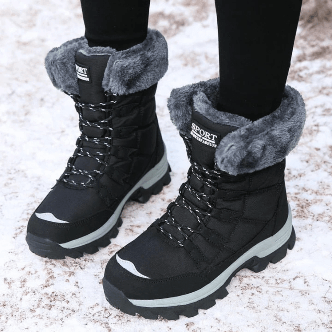Women's Snow Boots - SnowLuxe Waterproof Insulated Winter Boots