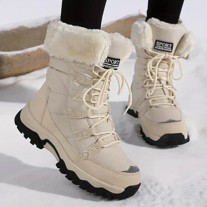 Women's Snow Boots - SnowLuxe Waterproof Insulated Winter Boots