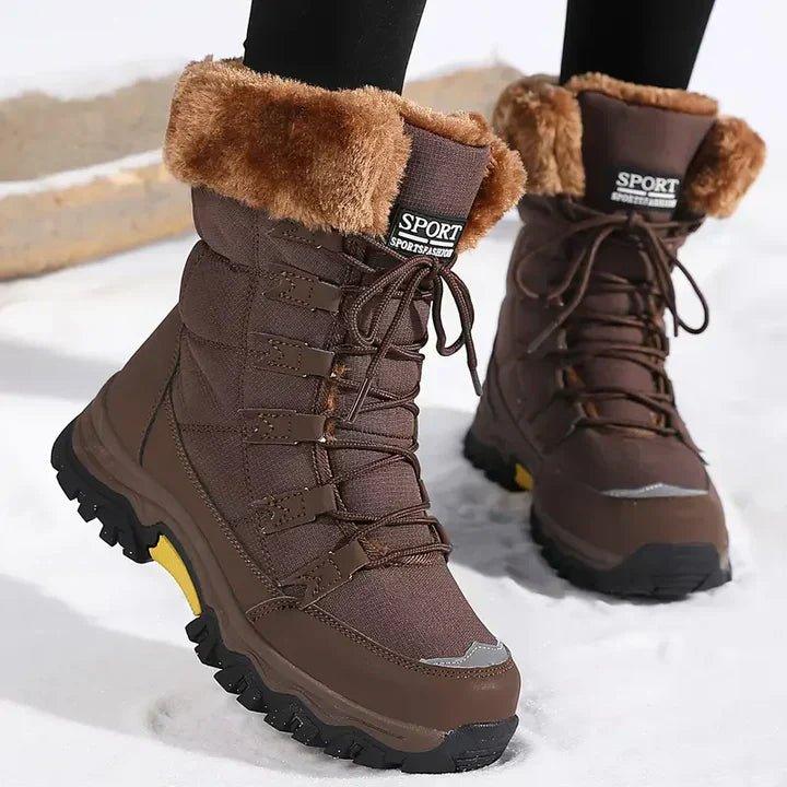 Women's Snow Boots - SnowLuxe Waterproof Insulated Winter Boots