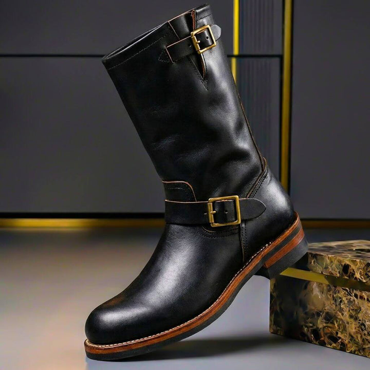 Quilla | Women Buckle Strap High Boots