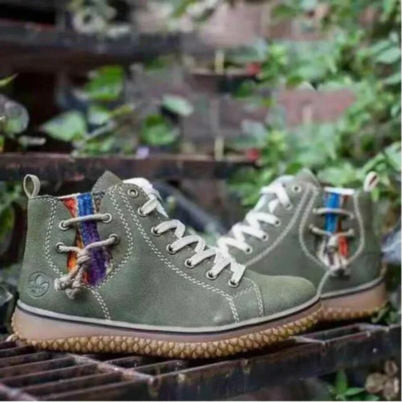 Tessie | Women Lace Up Fleece Winter Boots
