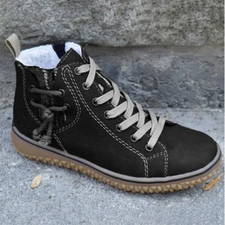 Tessie | Women Lace Up Fleece Winter Boots