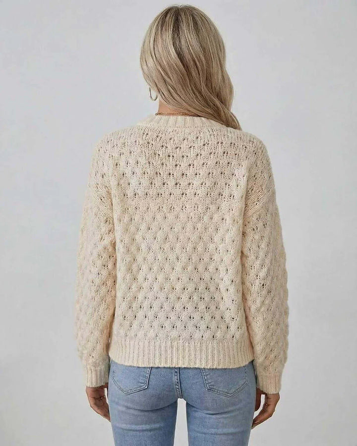 Rhianwen | Women Cable Knit Cardigan Sweater