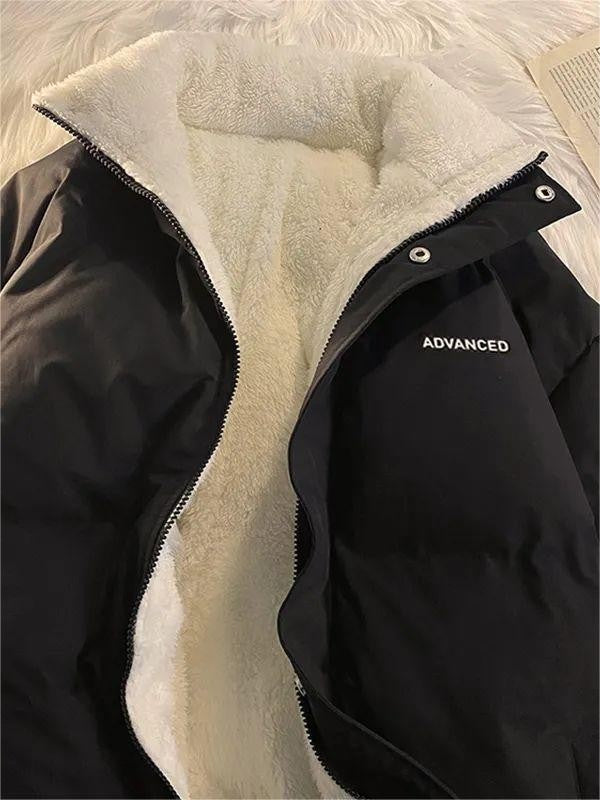 Cwen | Women Fleece Collar Cropped Puffer Vest